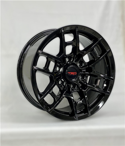[AO30236178047+0GB] AO30236 TRD TR-4 REPLICA 17X8+0 6X139.7 C.B 106.10 GLOSS BLACK