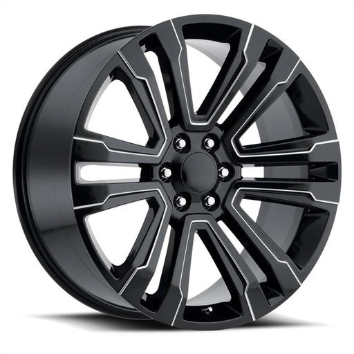 [2118209047+24BM] 2118 CHEVY,GMC REPLICA 20X9+31 6X139.7 C.B 78.10 BLACK MILLED