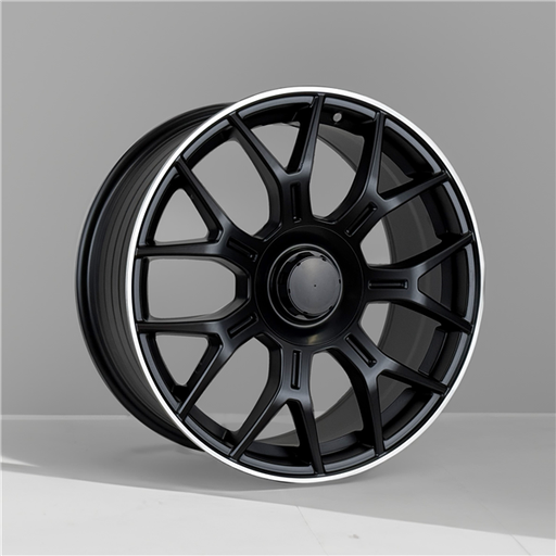 [FBX184188005+35MBML] FBX184 REPLICA 18X8+35 5X112 C.B 66.56 MATT BLACK MACHINE LIP