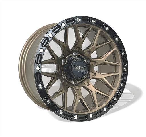 [XM704189047+0SMB+SMBL] XTREME MUDDER XM-704 18X9+0 6X139.7 C.B 106.20 SEMI MATT BRONZE FAC+SEMI MATT BLK LIP *FLOW FORMING*