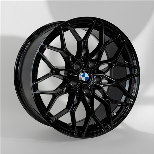 [AO2029Y18808+25AGB] BMW REPLICA AO2029Y 18X8+25 5X120 C.B 74.10 ALL GLOSS BLACK