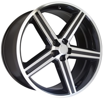 [IR645208543+MB] IROC 645 20X8.5 5X120 BLACK MACHINE