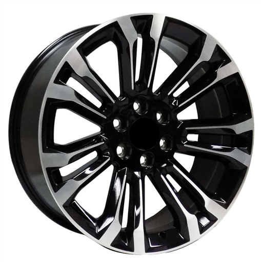 [SMX221115+24BMF] SMX 2211-B-MF GMC/CHY REPLICA 22X9+24 6X139.7 C.B 77.89 BLACK MACHINED FACE***SPECIAL***