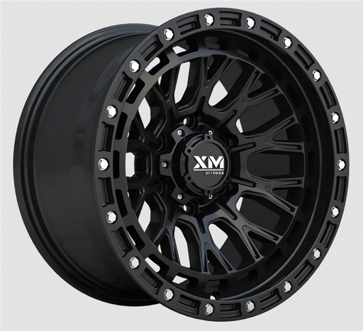 [XM702179014+0SMB] XTREME MUDDER XM-702 17X9+0 6X135 C.B 87.10 SEMI MATT BLACK
