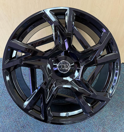 [DS72022B] DS7 WHEEL DS7-M 20X8.5+35 5X108+5X114.3 C.B-73.1 B ALL BLACK