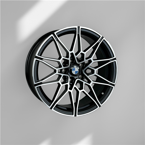 [H3143F199008+35MF] BMW REPLICA H3143F 19X9+35 5X120 C.B 72.50 BLACK MACHINE FACE