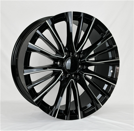 [2143229047+28BM] 2143 REPLICA 22X9+28 6X139.7 C.B 78.10 BLACK MILLED