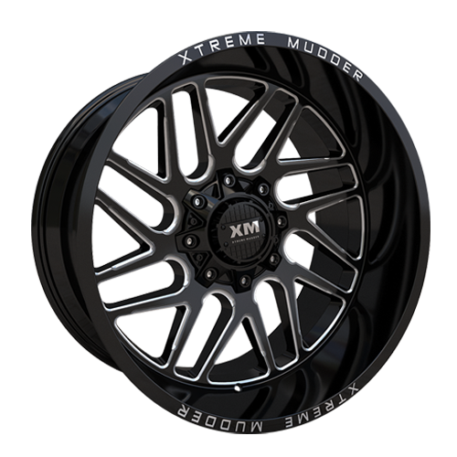 [XM339201034+0GBM] XTREME MUDDER XM-339 20X10+0 6X135+6X139.7 C.B 108 GLOSS BLACK MILLED