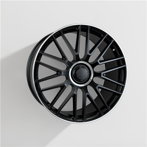 [AO9932F2211505+47MBML] AO9932F REPLICA 22X11.5+47 5X112 C.B 66.50 MATT BLACK MACHINE LIP**AVAILABLE STAGGERED ONLY**