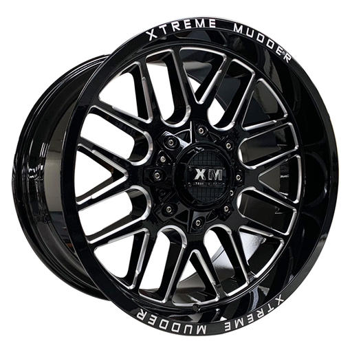 [XM338201074-18GBM] XTREME MUDDER XM-338 20X10-18 5X139.7+5X150 C.B 110 GLOSS BLACK MILLED