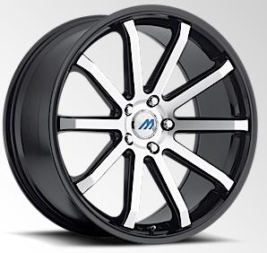 [M10-2085LL45FBM] 2 CRAVE MACH M10 20X8.5+45 5X114.3 C.B 72.56 GLOSSY BLK-MF-GBL