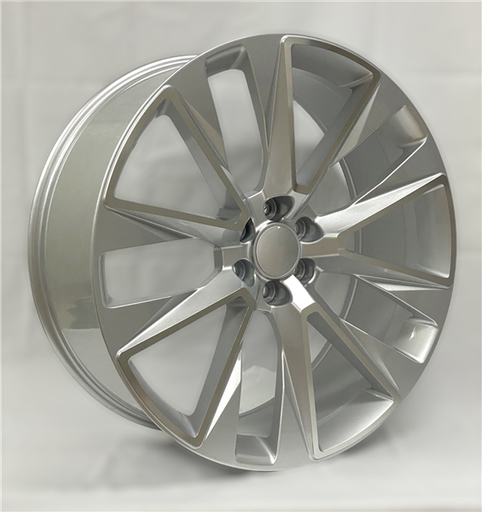[2105229047+31SMC] 2105 CHEVY,GMC REPLICA 22X9+31 6X139.7 C.B 78.10 SILVER MACHINED FACE
