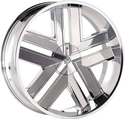 [A1-2295-3530C-87.1] AVENGER A1 22X9.5+30 6X135+6X139.7 C.B 87.1 CHROME**SPECIAL**
