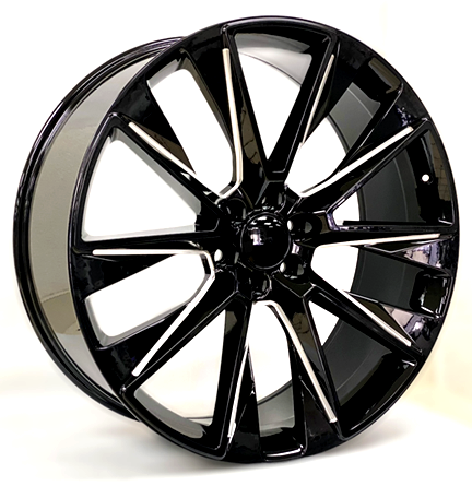 [LTR001261015+31GBM] LTR001 CHEVY,GMC REPLICA 26X10+31 6X139.7 C.B 78.10 GLOSS BLACK MILLED