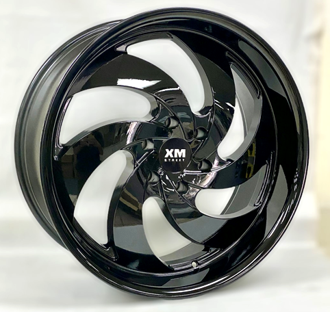 [XM626241047+25B] XM STREET XM-626 A0277 24X10+25 6X139.7 C.B 78.10 B ALL BLACK