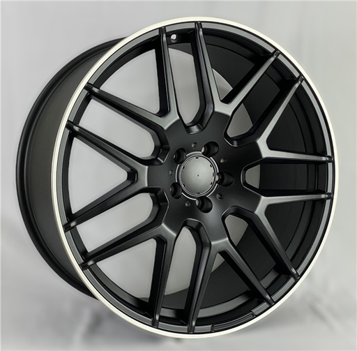 [A7132221005+50MBPL] A7132 MERCEDES AMG REPLICA 22X10+50 5X112B C.B 66.64 MATT BLACK MACHINED LIP