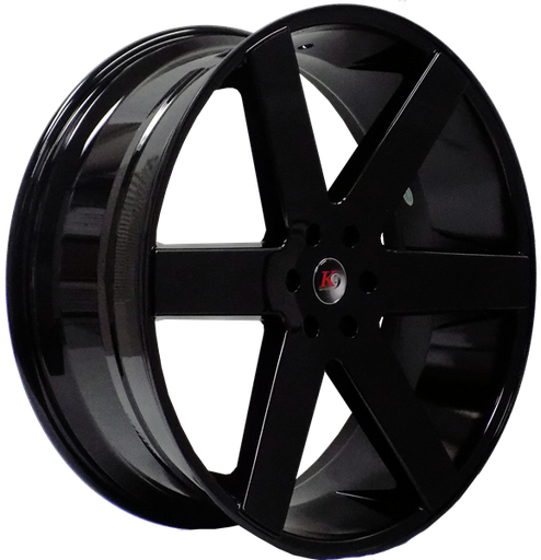 [K96198241014+30GB] K9 6198 24X10+30 6X135 C.B 87.10 GLOSS BLACK