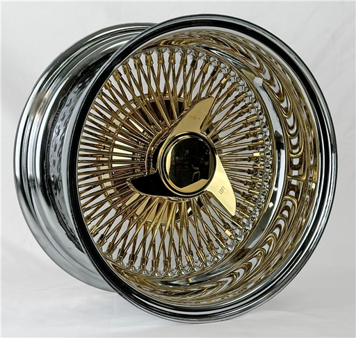 [14X7-100RGC] 14X7 REV 100 SPOKE K/O GOLD CENTER 5X114.3+120.65+127 3BAR
