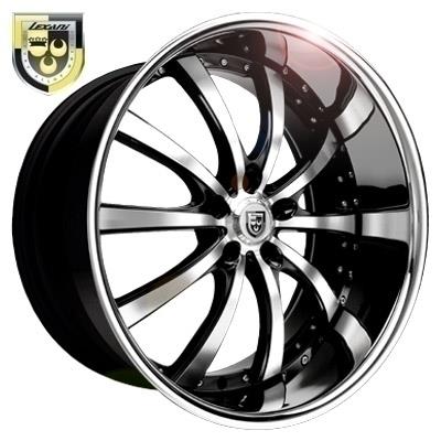 [642-2290-15-38SS] LEXANI LSS-10 22X9+38 5X115 C.B 74.1 SS CHROME LIP