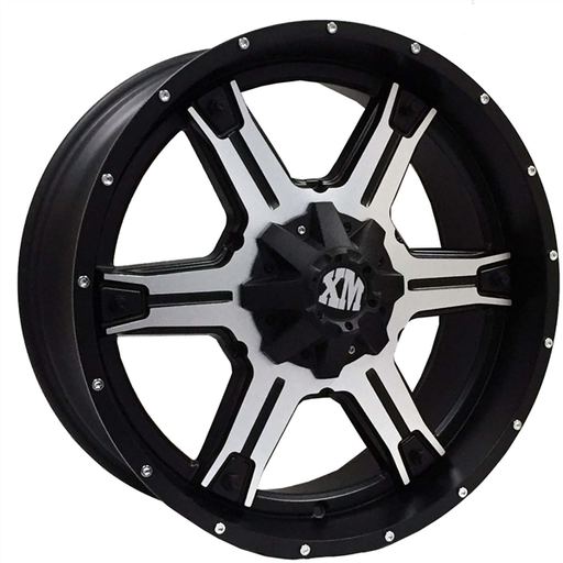[159200934+0MB] XTREME MUDDER XM-305 B159 20X9+0 6X135+6X139.7 C.B 87.10 MATTE BLACK MACHINED FACE