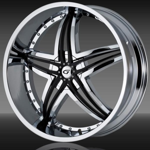 [G1-208BLNK2073] Blitz 20x8.5 Blank 20 73.1 Chrome