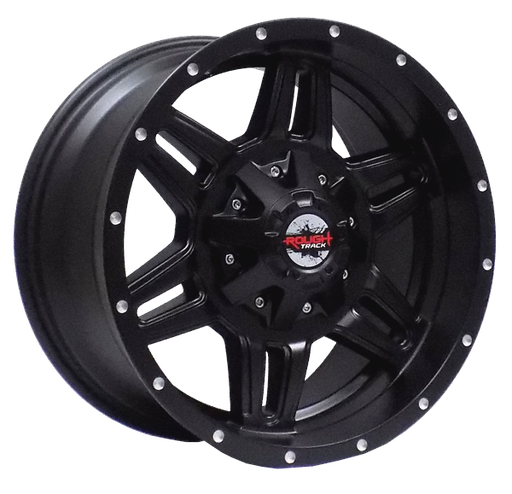 [RT05170934+0ASBM] ROUGH TRACK RT05 L905 17X9+0 6X135+6X139.7 C.B 110 ALL SATIN BLACK MILLING HOLE ON LIP