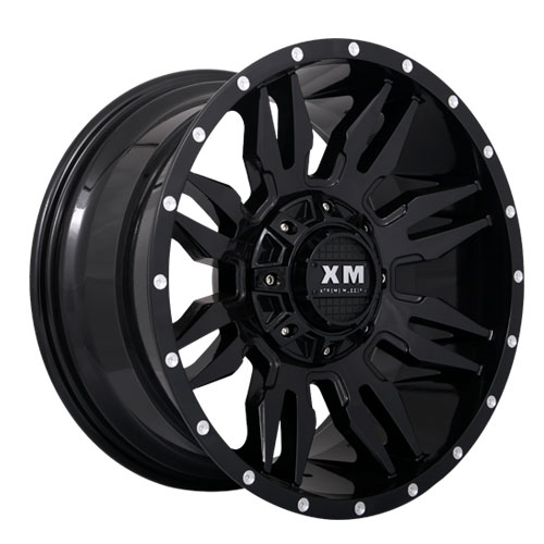 [XM320179074+0SB] XTREME MUDDER XM-320 A0084 17X9+0 5X139.7+5X150 C.B 110 GLOSS BLACK