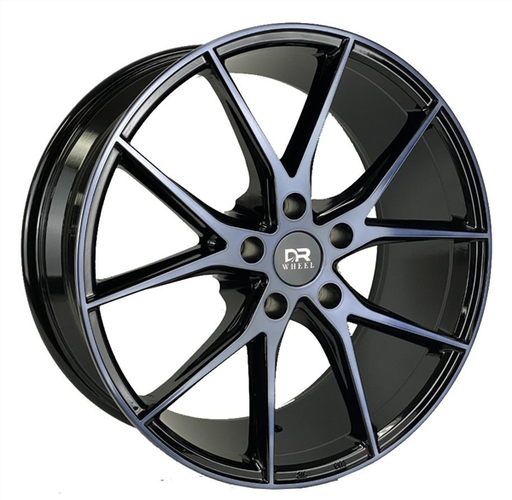 [DR70188005+35BMFBP] DRIFT RACING DR70 AO7000 18X8+35 5X112 C.B 66.56 BLACK MACHINE FACE+BLACK PAINT*FORGED FLOW FORMED*