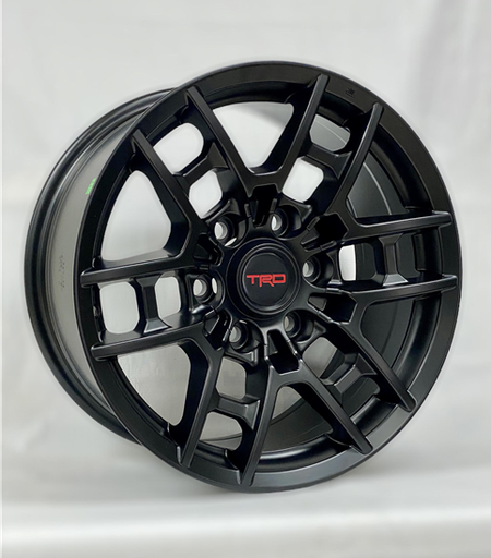 [1539178047+15SB] 1539 TRD TR-4 REPLICA 17X8+15 6X139.7 C.B 106.10 SATIN BLACK