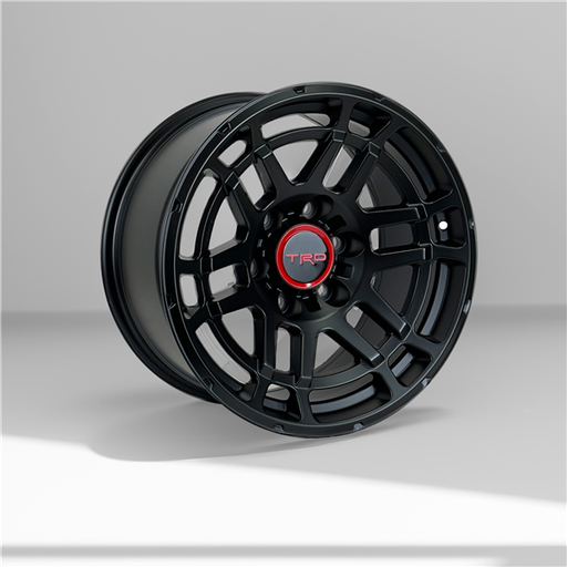 [172779047+0MB] TRD REPLICA  1727 17X9+0 6X139.7 C.B 106.10 MATT BLACK