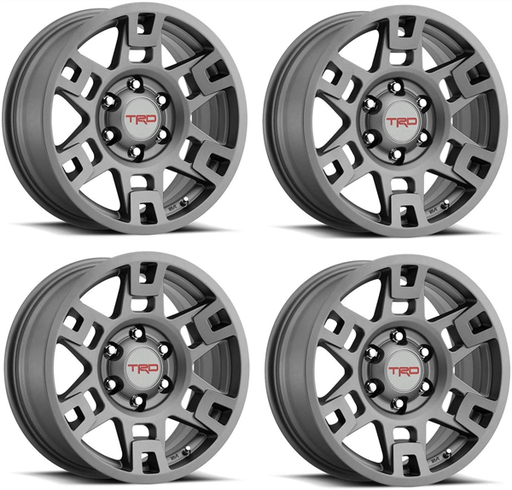 [AAM002178047+15MGM] AAM-002 TRD TOYOTA TR1 REPLICA 17X8+15 6X139.7 C.B 106.10 MATT GUNMETAL