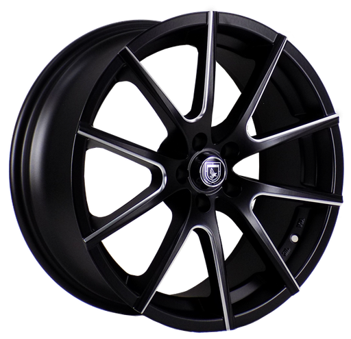 [AS1657188021+GBMW] ELEGANTE AS1657  18X8+35 5X114.3 C.B 73.10 GLOSS BLACK MILLING WINDOW [ELOGO45]