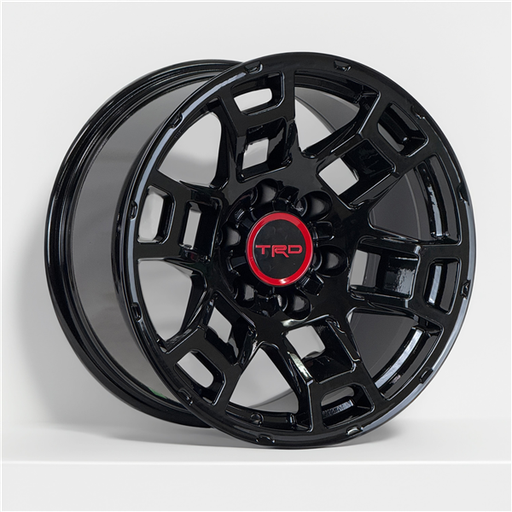 [AO9873D179047-12GB] AO9873 TRD TR-5 REPLICA 17X9-12 6X139.7 C.B 106.10 GLOSS BLACK