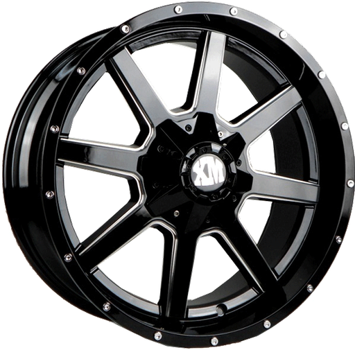 [163200930+0BMW] XTREME MUDDER XM-302 163 20X9+0 5X127+5X139.7 C.B 78.10 BLACK MILLING WINDOW