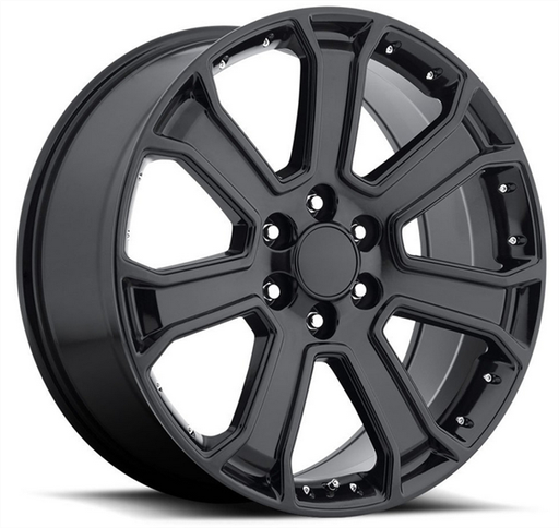 [2116229047+31B] 2116-G06 GMC, CHEVY REPLICA 22X9+31 6X139.7 C.B 78.10 BLACK