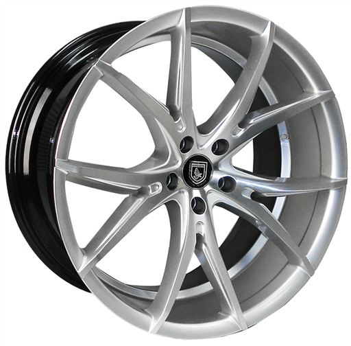 [E105363201008+25HSM] ELEGANTE E-10 5363 20X10+25 5X120 C.B 74.10 HYPER SILVER MACHINE