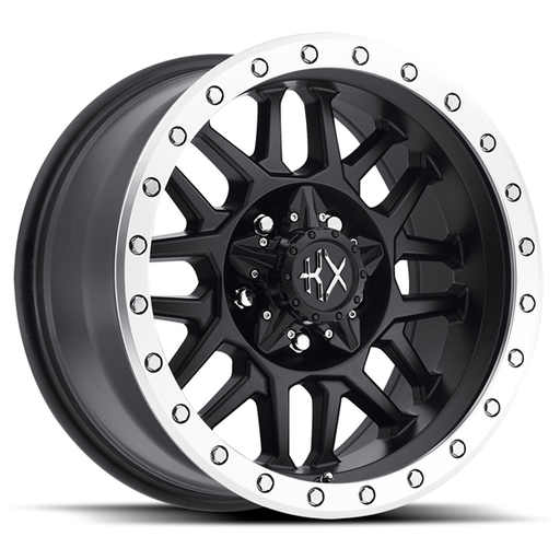 [KX03-6836MBL1] KATANA KX03 16X8+1 6X135+6X139.7 C.B 106.20 MATTE BLACK MACH RING