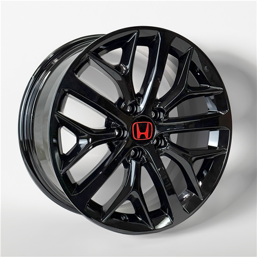 [AO2362B188006+35GB] AO2362B HONDA REPLICA 18X8+50 5X114.3 C.B 64.10 GLOSS BLACK