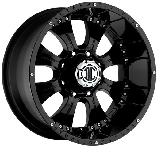 [NX1-1890YY+12XS] 2 CRAVE NX-1 OFFROAD 18X9+12 8X165.1 C.B 130 SOLID BLACK