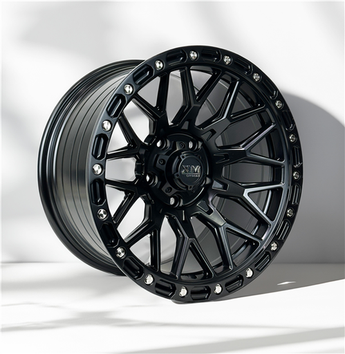 [XM704189047+0SMB] XTREME MUDDER XM-704 18X9+0 6X139.7 C.B 106.20 SEMI MATT BLACK *FLOW FORMING*