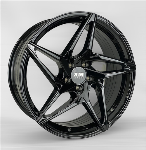[XM251209006+35GB] XM LUXURY XM-251 A0274 FLOW FORMED 20X9+35 5X114.3 C.B 73.10 GLOSS BLACK