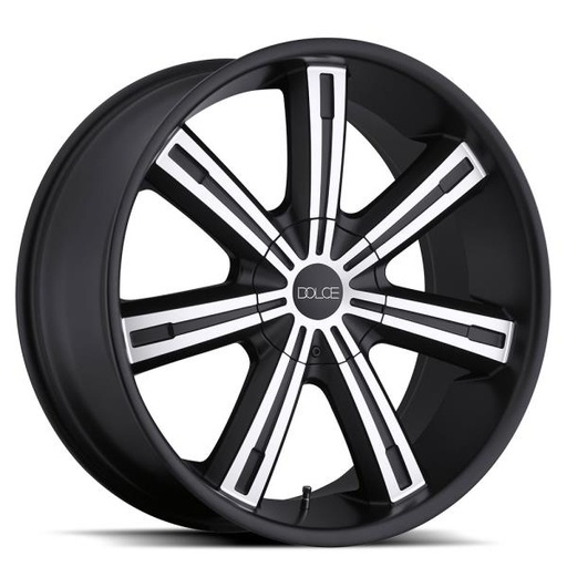 [DC602295MW30MB] DOLCE DC60 22X9.5+30 6X135+6X139.7 C.B 78.10 MATTE BLACK W/MACHINE
