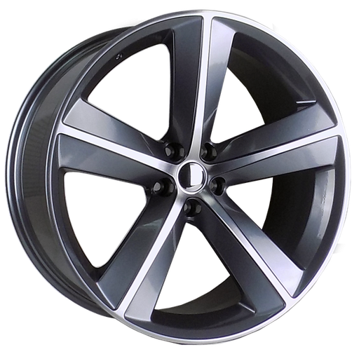 [DG02220907+20G] DG02 [DODGE] REPLICA 22X9+20 5X115 C.B 71.50 GREY MACHINED