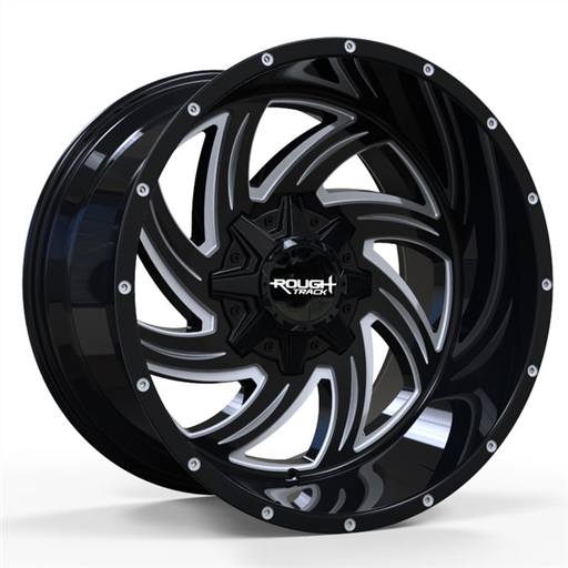 [RT28201075-18GBM] ROUGH TRACK RT28 AS9994 20X10-18 8X165.1 C.B 125.20 GLOSS BLACK MILLED