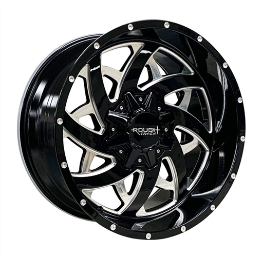 [RT34201034-18GBM] ROUGH TRACK RT34 20X10-18 6X135+6X139.7 C.B 108.10 GLOSS BLACK MILLED