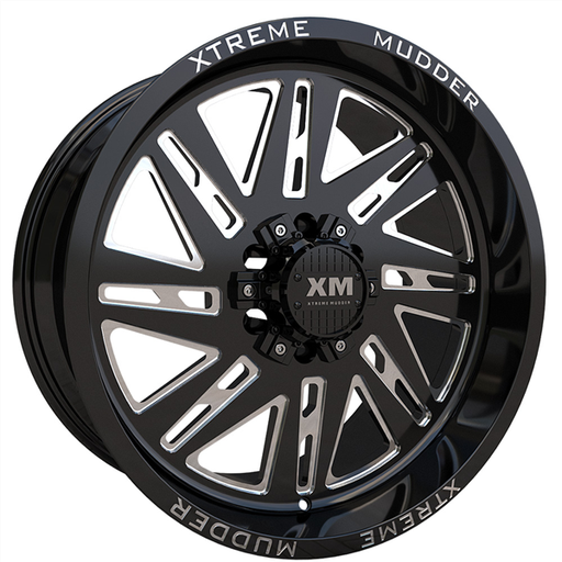 [XM347201047-6GBM] XTREME MUDDER XM-347 20X10-6 5X139.7+5X150 C.B 110 GLOSS BLACK MILLED