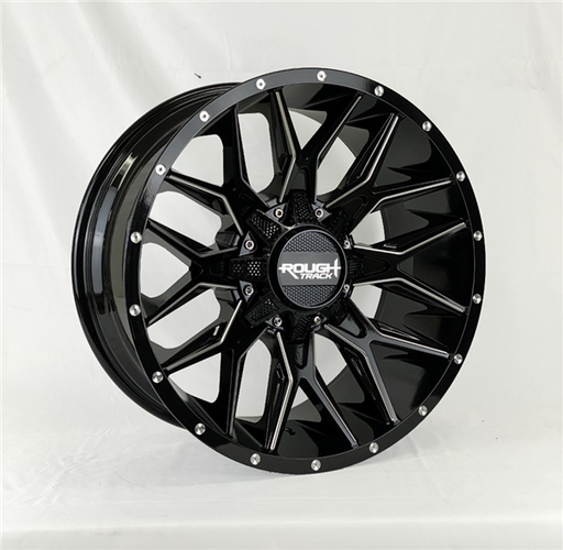 [RTA0214209078-12GBM2] ROUGH TRACK A0214 20X9-12 8X170 C.B 125 GLOSS BLACK MILLED (BMS2)
