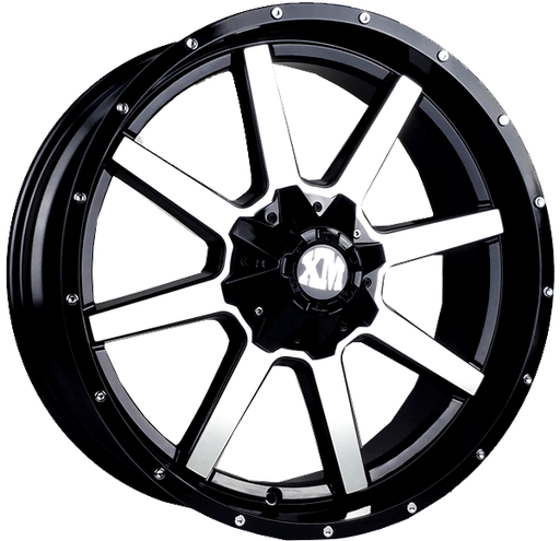 [XM302220934+0BP] XTREME MUDDER XM-302 163 22X9+0 6X135+6X139.7 C.B 106.10 BLACK POLISH FACE
