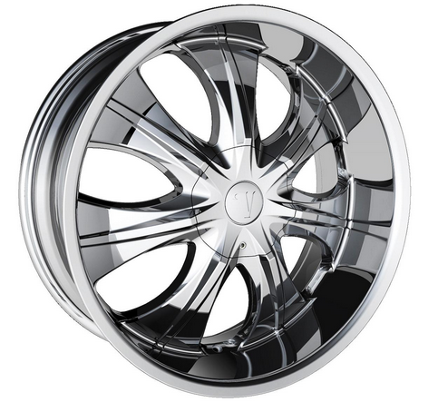 [V7502034S] VELOCITY 750S 20X8.5+30 6X135+6X139.7 CHROME (USED/MOUNTED)