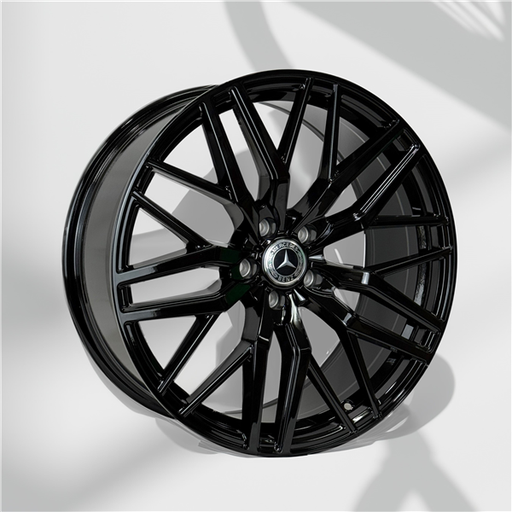 [AO10698208505+30AGB] MERCEDES BENZ REPLICA AO10698 20X8.5+30 5X112 C.B 66.6 ALL GLOSS BLACK